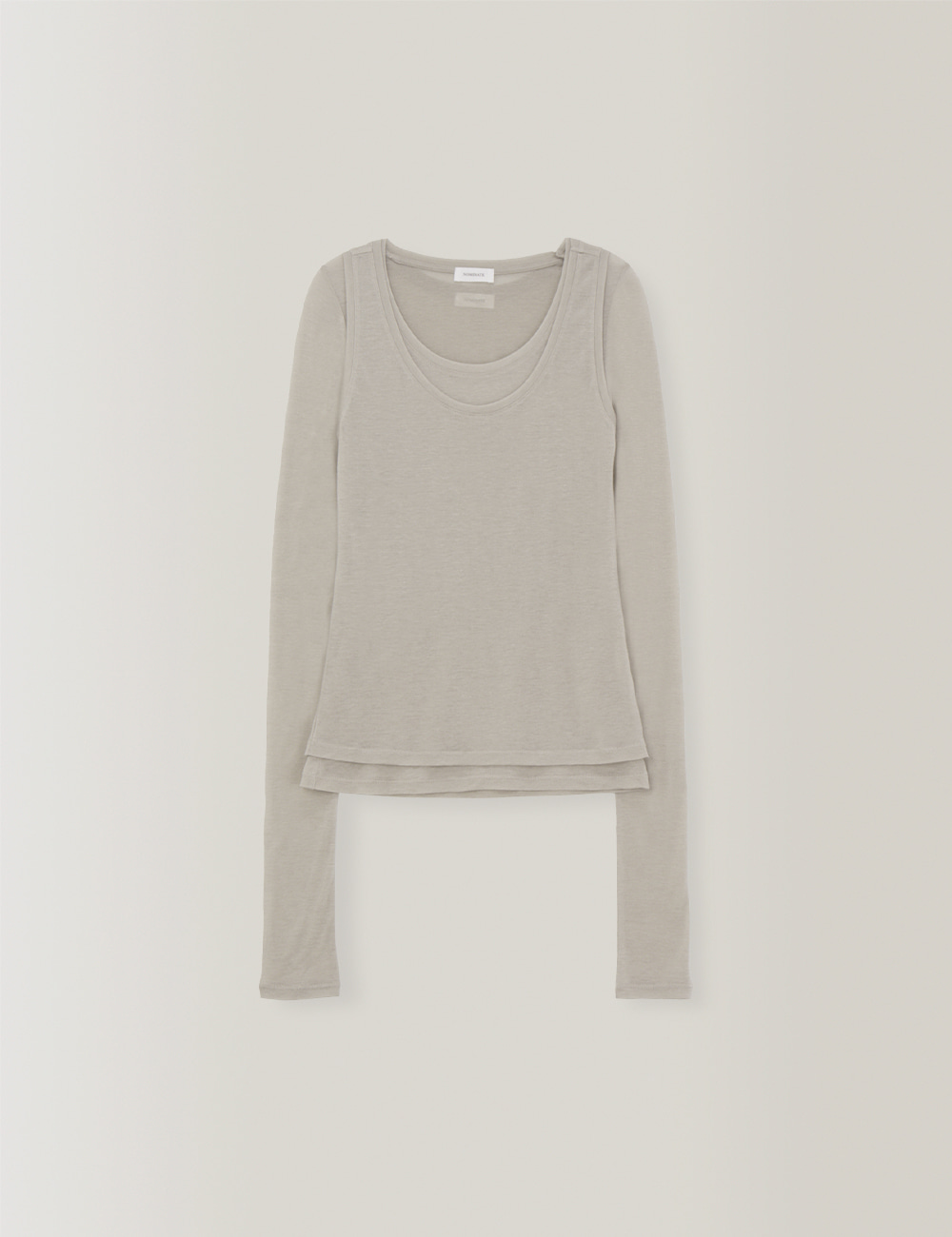 [3차] Sheer Layered Jersey Set (Gray)